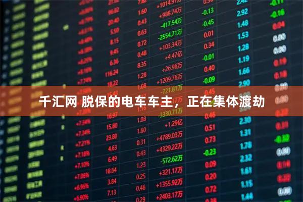 千汇网 脱保的电车车主,正在集体渡劫